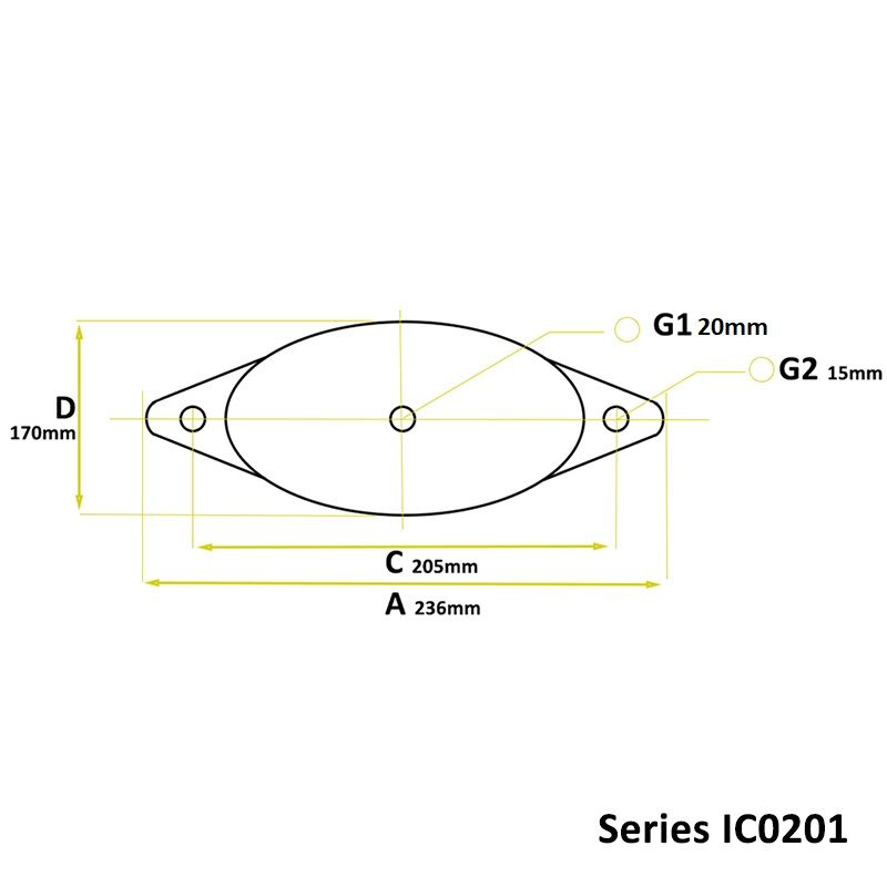 BUFFER RUBBER IC0201 OVAL - Image 2
