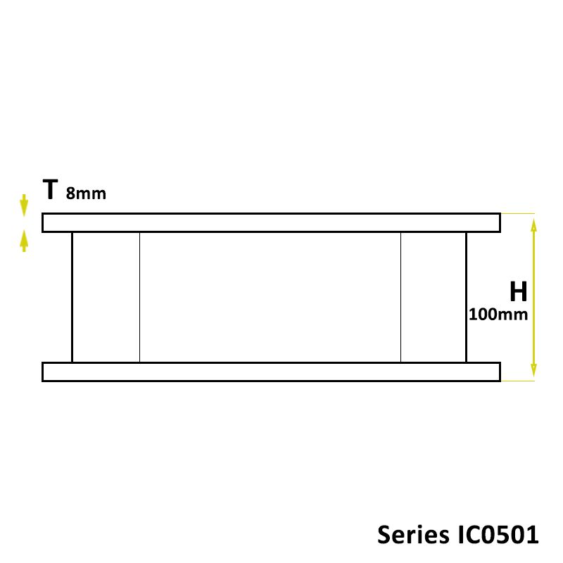 BUFFER RUBBER ICO501 RECTANGLE - Image 3