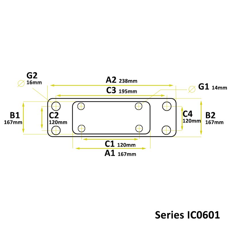 BUFFER RUBBER ICO601 RECTANGLE - Image 2