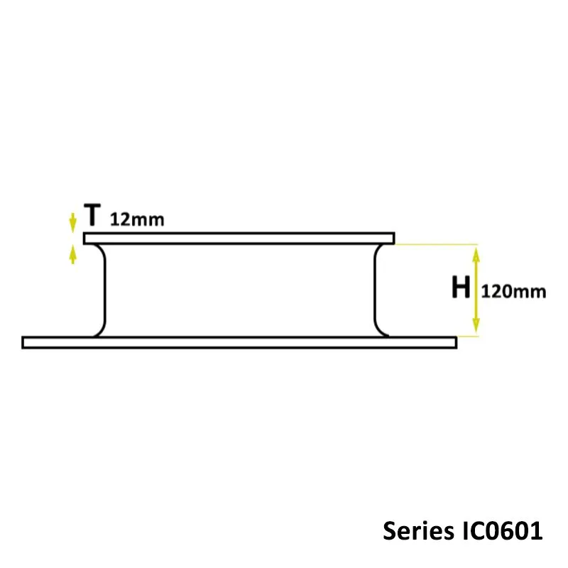 BUFFER RUBBER ICO601 RECTANGLE - Image 3
