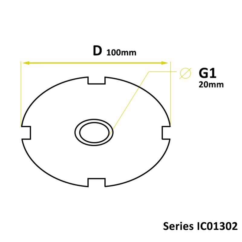 BUFFER RUBBER IC1302 ROUND - Image 2